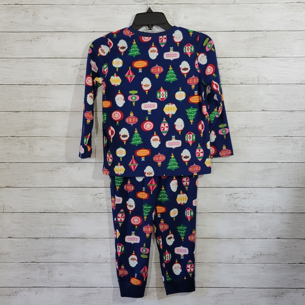 North Pole Kids Christmas Holiday Pajamas Set Unisex Santa Christmas Tree Size 8 - Picture 8 of 15
